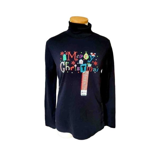 NWT WHITE STAG CHRISTMAS TURTLENECK - Picture 1 of 3